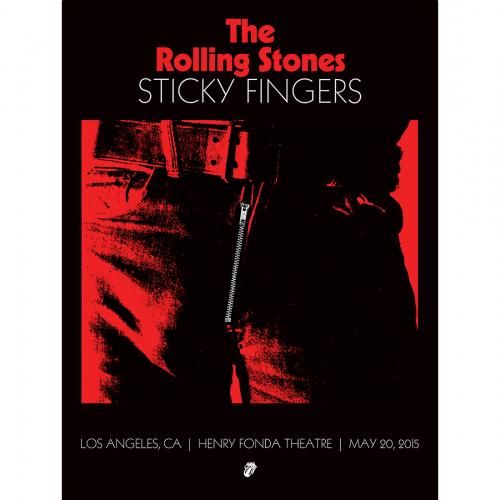 The Rolling Stones - Sticky Fingers Los Angeles Fonda Theater A2 Lithograph