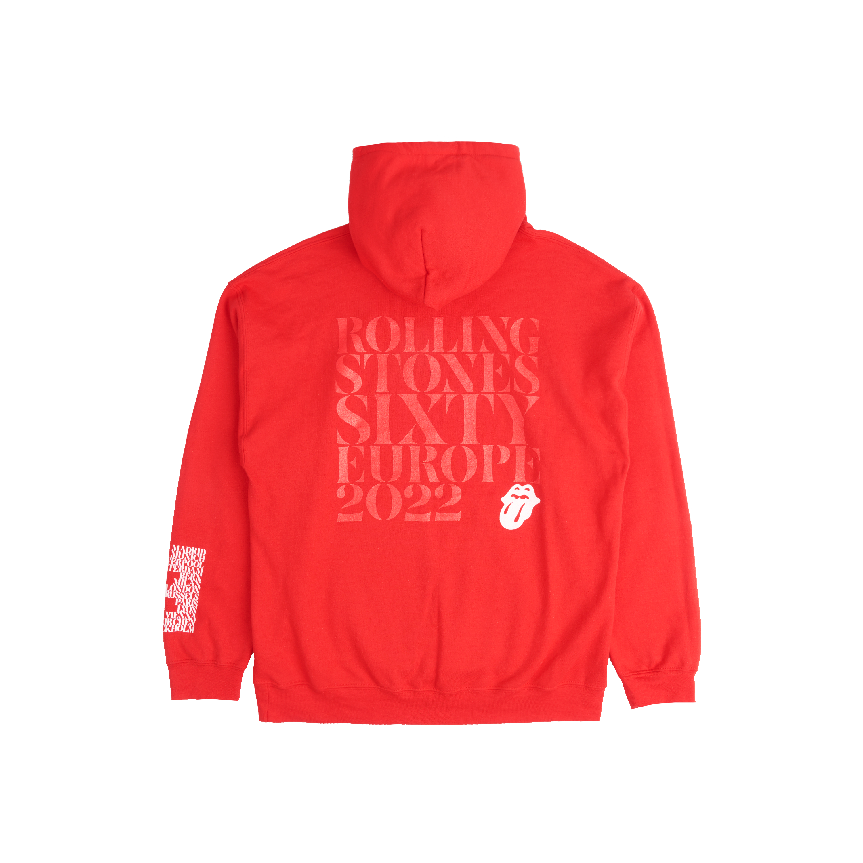The Rolling Stones - Sixty Tonal Red Tour Hoodie