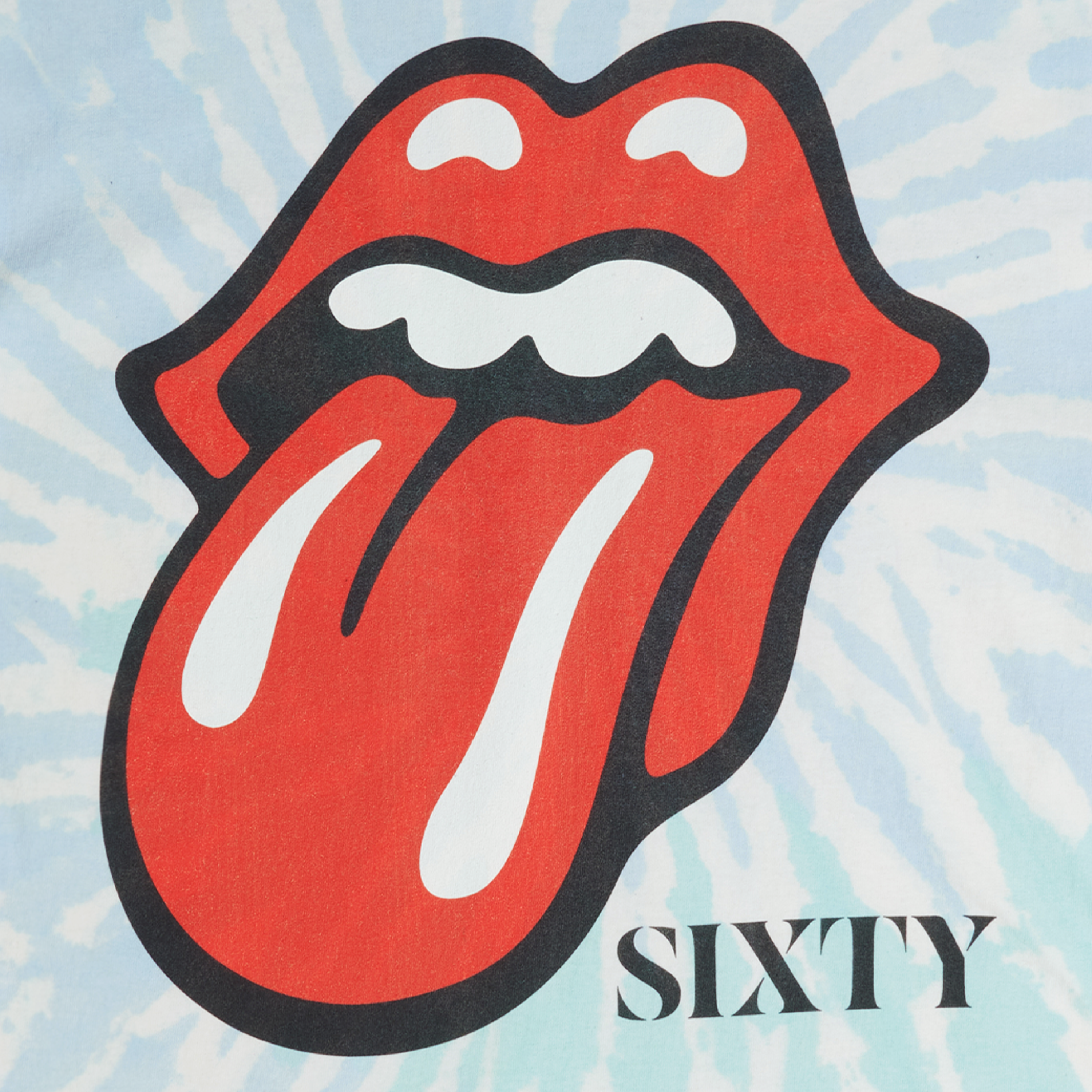 The Rolling Stones - Sixty Tie-Dye Dateback T-Shirt