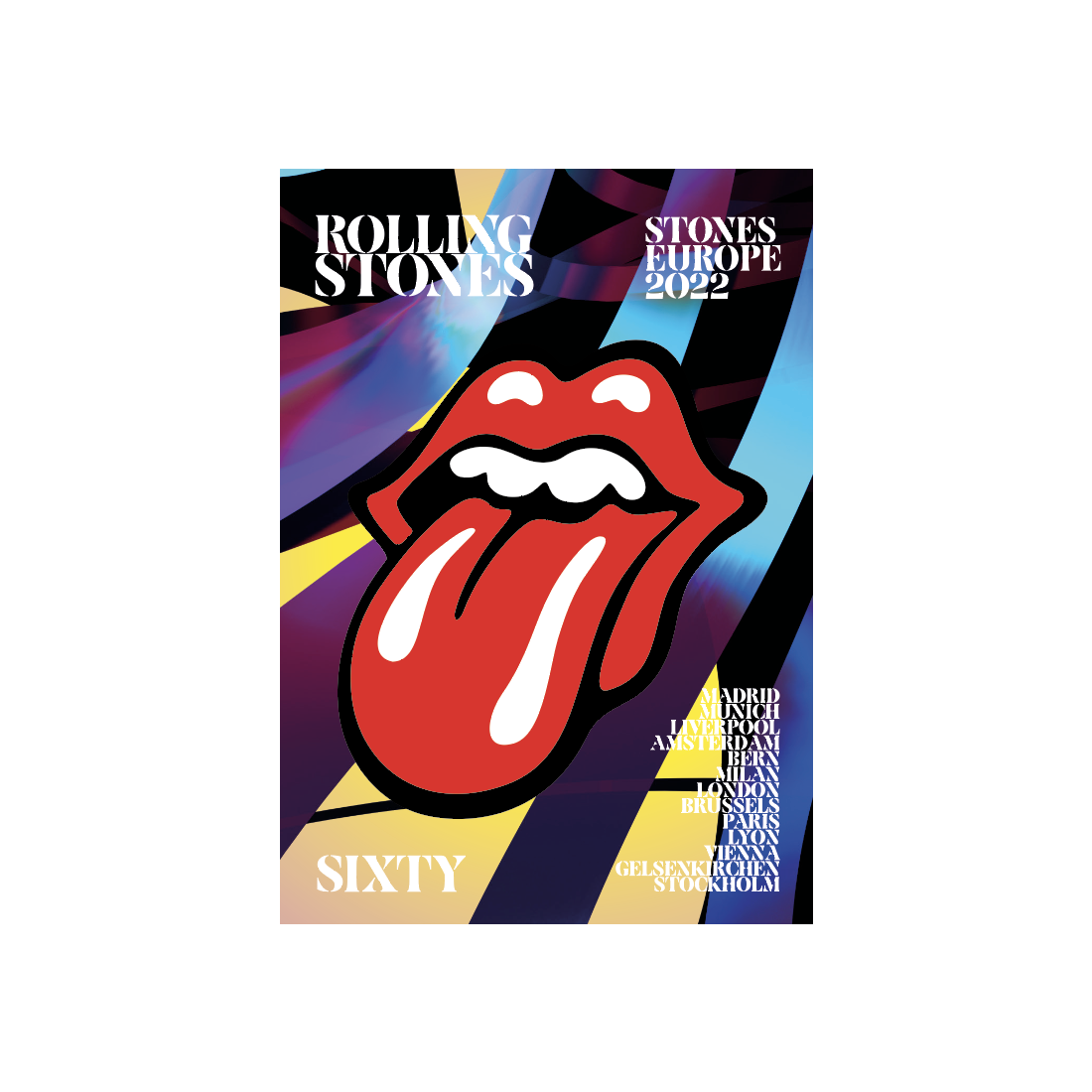 The Rolling Stones - Sixty Anniversary Tour Admat Lithographic