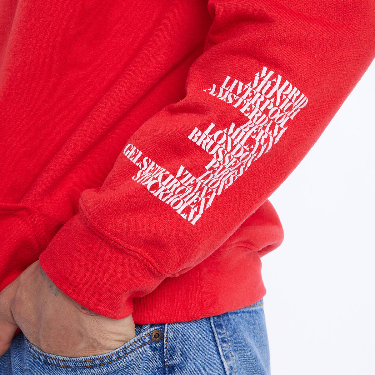 The Rolling Stones - Sixty Tonal Red Tour Hoodie